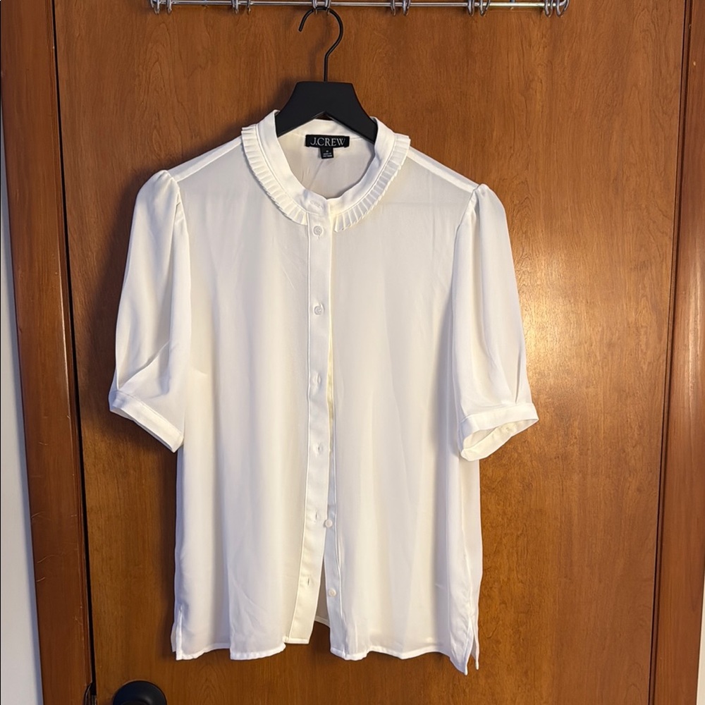 J.Crew Classic White Blouse